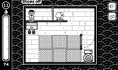 Stage 11: a whole apartment with tatami, a shoe rack and doors